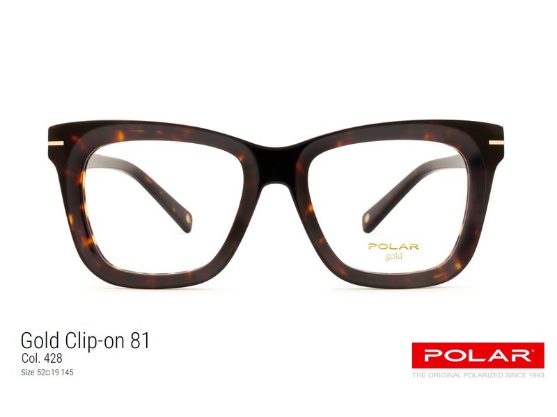 ΣΚΕΛΕΤΟΣ ΟΡΑΣΕΩΣ ΠΑΣΤΙΝΟΣ POLAR GOLD ΜΟΝΤΕΛΟ 81 col 428 CLIP-ON