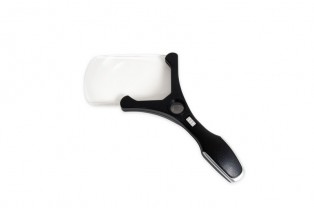 ΜΕΓΕΘΥΝΤΙΚΟΣ ΦΑΚΟΣ ΧΕΙΡΟΣ LED 2.5Χ/5Χ ΜΕΓΕΝΘΥΣΗ ΟΡΘΟΓΩΝΙΟΣ 125x77mm