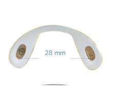 ΜΥΤΗ-ΓΕΦΥΡΑ PVC ΒΙΔΩΤΗ/ΧΡΥΣΟ/ΜΙΚΡΗ/28mm (3τεμ)