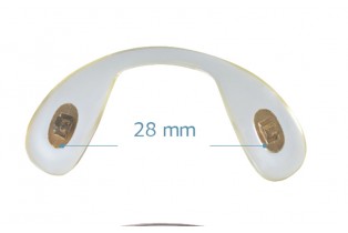 ΜΥΤΗ-ΓΕΦΥΡΑ PVC ΒΙΔΩΤΗ/ΧΡΥΣΟ/ΜΙΚΡΗ/28mm (3τεμ)