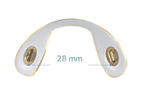 ΜΥΤΗ-ΓΕΦΥΡΑ PVC ΠΡΕΣΑΡΙΣΤΗ/ΧΡΥΣΟ/ΜΙΚΡΗ/28mm (3τεμ)