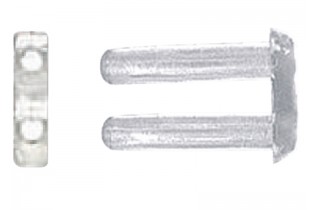 ΠΛΑΣΤΙΚΑ ΚΟΥΜΠΩΜΑΤΑ Δ=1.4mm/ΜΑΛΑΚΟ ΔΙΑΤΡΗΤΟ (50τεμ)