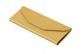 ΔΕΡΜΑΤΙΝΗ ΘΗΚΗ ΓΥΑΛΙΩΝ ΑΝΑΔΙΠΛΟΥΜΕΝΗ ΧΡΥΣΟ (10τεμ)