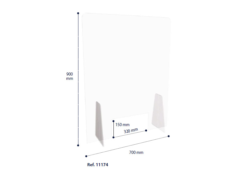 ΠΡΟΣΤΑΤΕΥΤΙΚΟ PLEXIGLASS ΔΙΑΦΑΝΟ 900mm(Υ) x 700mm(Π)