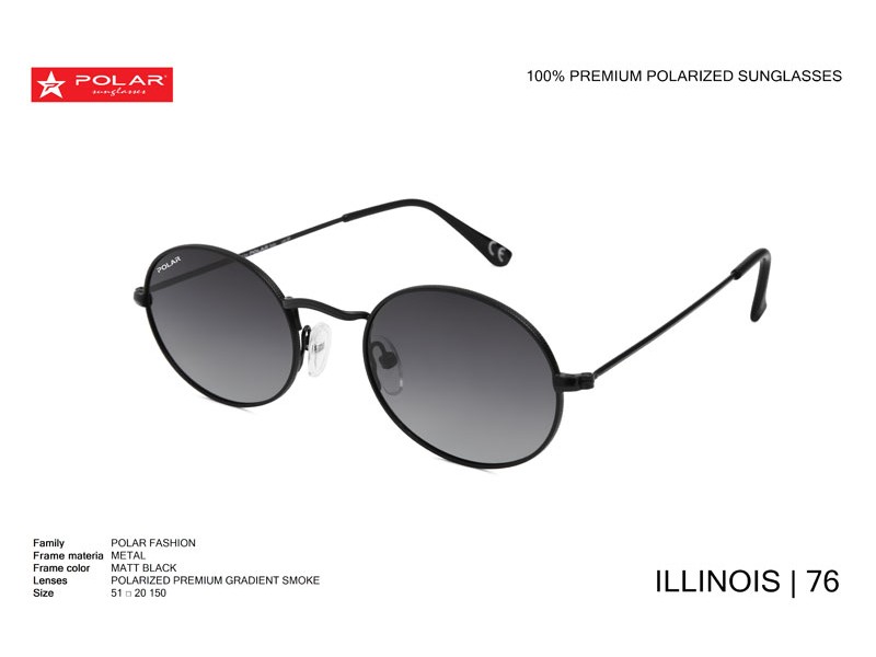 ΓΥΑΛΙΑ ΗΛΙΟΥ POLAR ΜΟΝΤΕΛΟ Illinois  col. 76