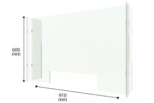 ΠΡΟΣΤΑΤΕΥΤΙΚΟ PLEXIGLASS ΔΙΑΦΑΝΟ 600mm(Υ) x 910mm(Π) ΠΡΟΣΤΑΤΕΥΤΙΚΟ PLEXIGLASS ΔΙΑΦΑΝΟ 600mm(Υ) x 910mm(Π)